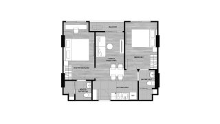 Property floor plan, 2 bedrooms in Dcondo Cove No. 11012